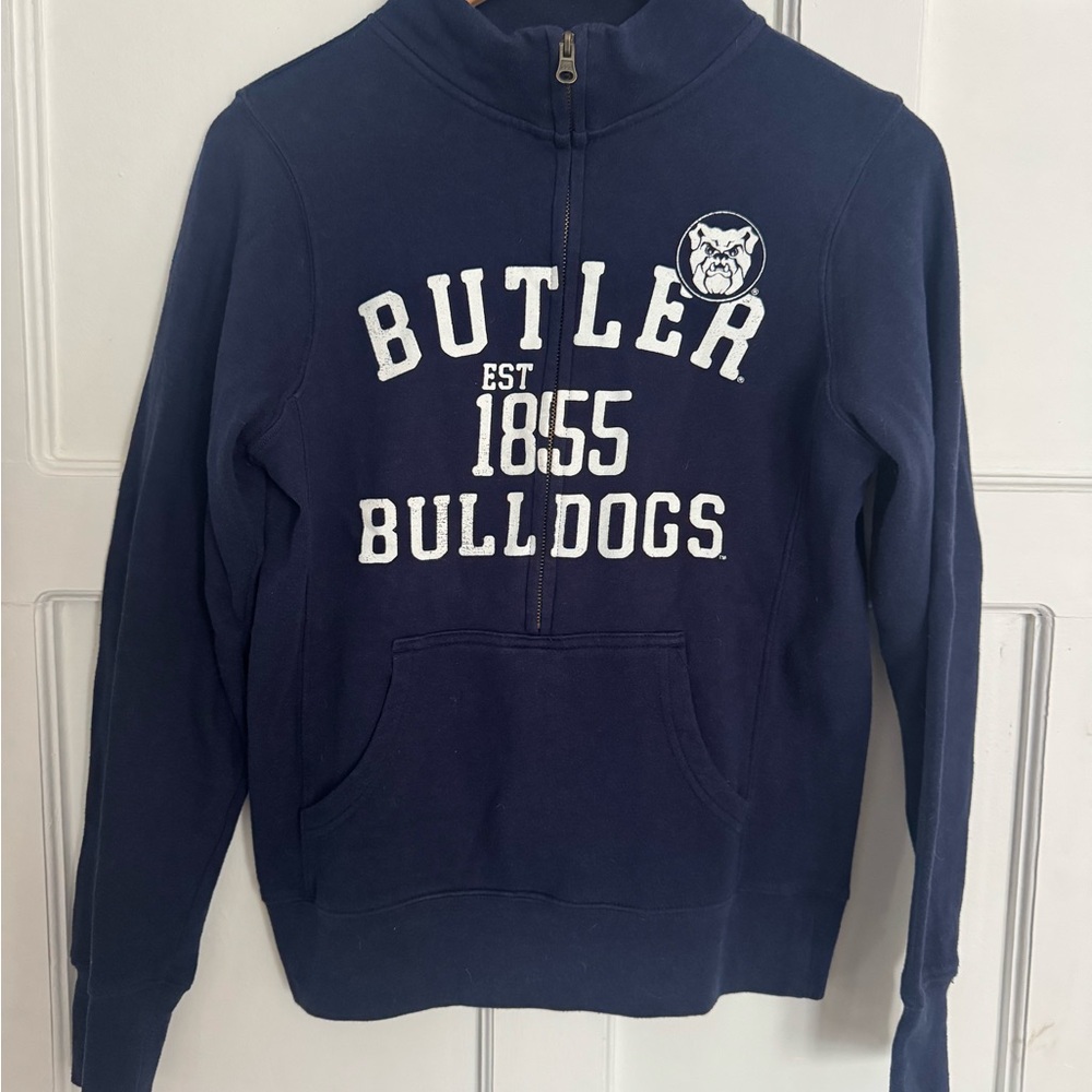 Rivalry Threads Butler Bulldogs Navy Half-Zip Hoodie